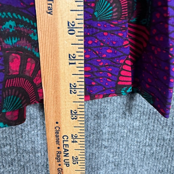 Ulla Johnson Sz 4 Top Blouse Purple Cotton Peasant Boho Flutter Sleeves Colorful - Picture 7 of 8